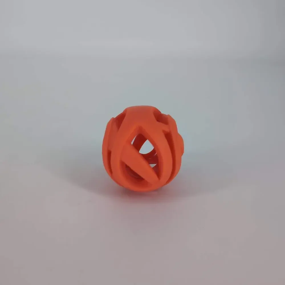 Chuckit! Orange Breathe Right Lightweight Air Fetch Ball Dog Puppy Toy - GUC
